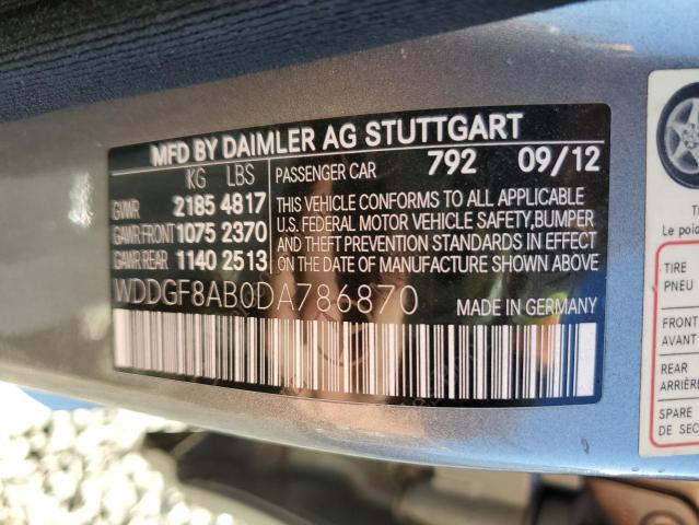 2013 MERCEDES-BENZ C 300 4MATIC - WDDGF8AB0DA786870