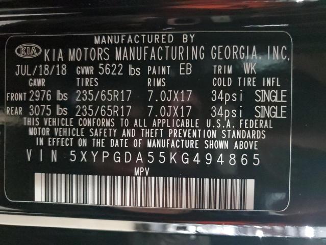 2019 KIA SORENTO LX - 5XYPGDA55KG494865