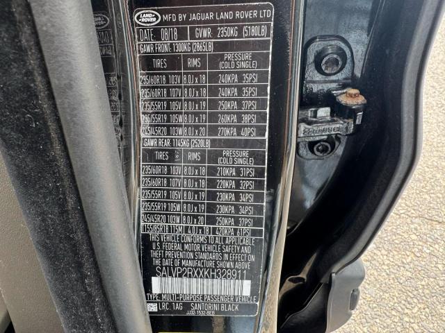 2019 LAND ROVER RANGE ROVE - SALVP2RXXKH328911