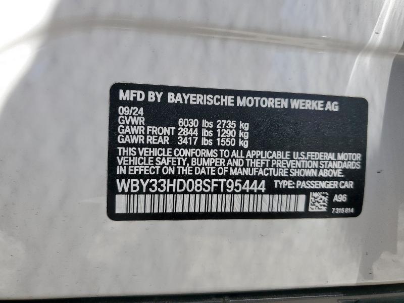 2025 BMW I4 M50 - WBY33HD08SFT95444