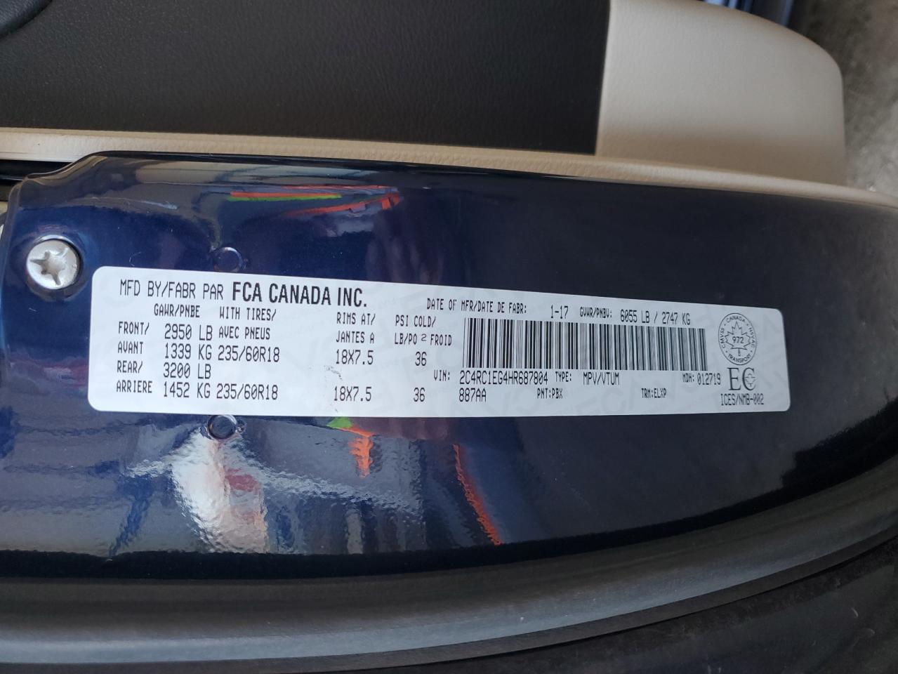 CHRYSLER PACIFICA TOURING L PLUS