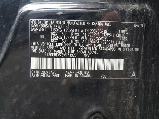 2014 TOYOTA RAV4 LIMIT - 2T3DFREV7EW171923