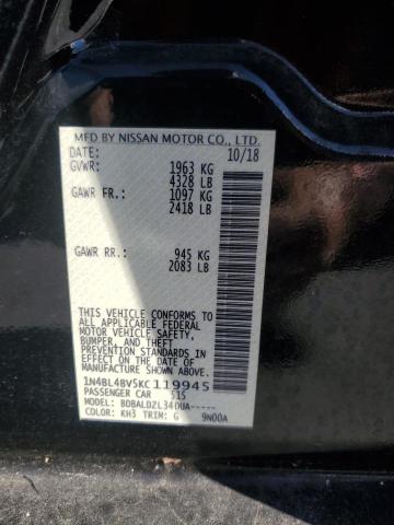 2019 NISSAN ALTIMA S 1N4BL4BV5KC119945