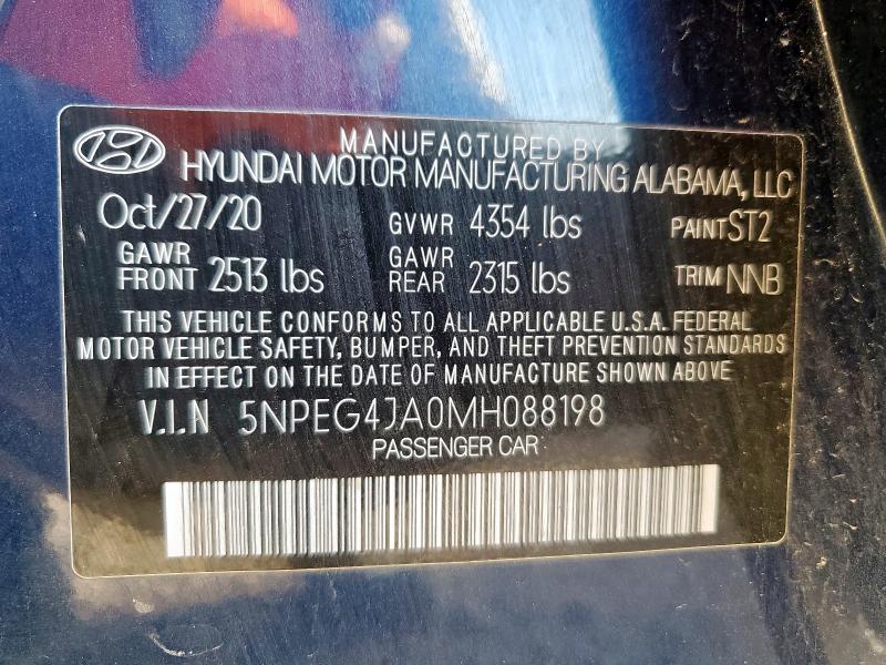 2021 HYUNDAI SONATA SE #3301879452