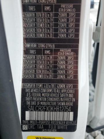 2019 LAND ROVER DISCOVERY SPORT HSE SALCR2FX0KH812754