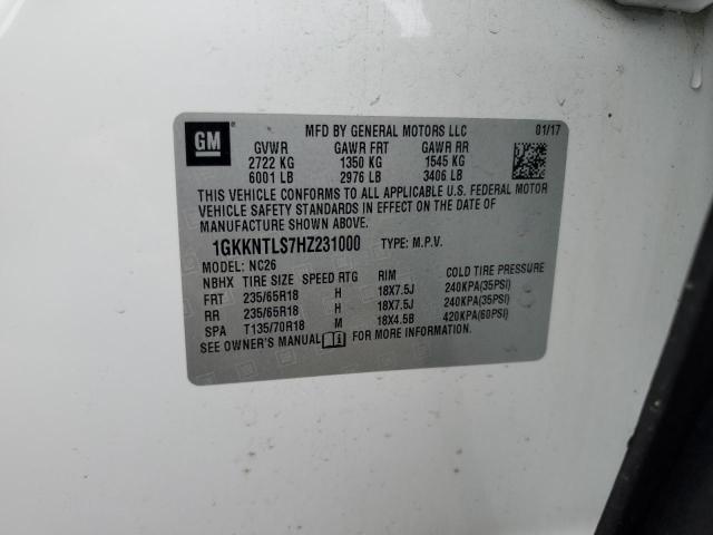 2017 GMC ACADIA ALL 1GKKNTLS7HZ231000