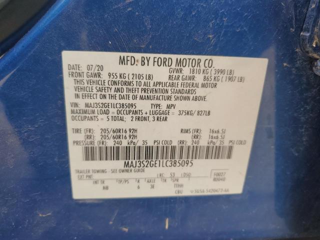 2020 FORD ECOSPORT S - MAJ3S2GE1LC385095