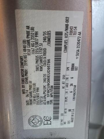 2014 FORD ESCAPE SE - 1FMCU9G90EUD95786