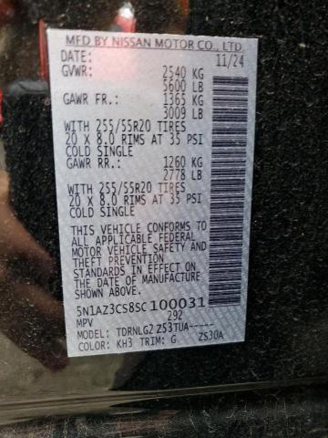 2025 NISSAN MURANO SL 5N1AZ3CS8SC100031