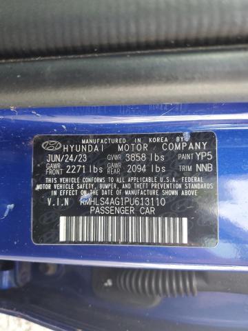 2023 HYUNDAI ELANTRA SEL KMHLS4AG1PU613110