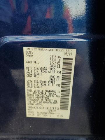 2020 NISSAN MURANO SV 5N1AZ2BJ7LN101373