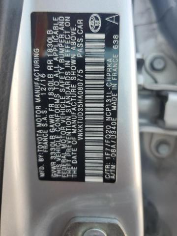 2017 TOYOTA YARIS L - VNKKTUD35HA080775