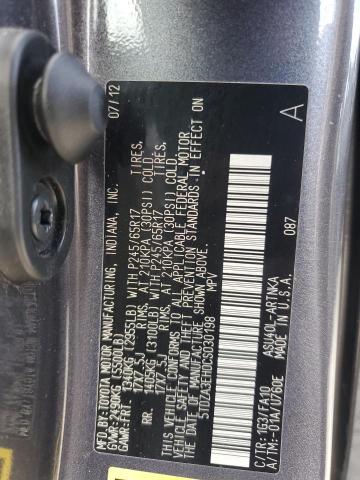 2012 TOYOTA HIGHLANDER #3302694042