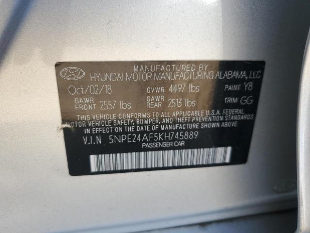 2019 HYUNDAI SONATA SE 5NPE24AF5KH745889