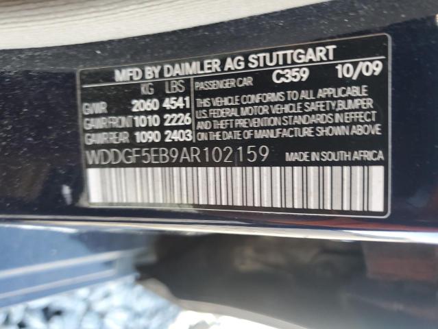 2010 MERCEDES-BENZ C 300 - WDDGF5EB9AR102159