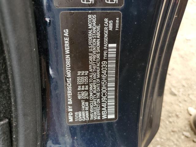 2017 BMW 430XI - WBA4U9C30H5H64039