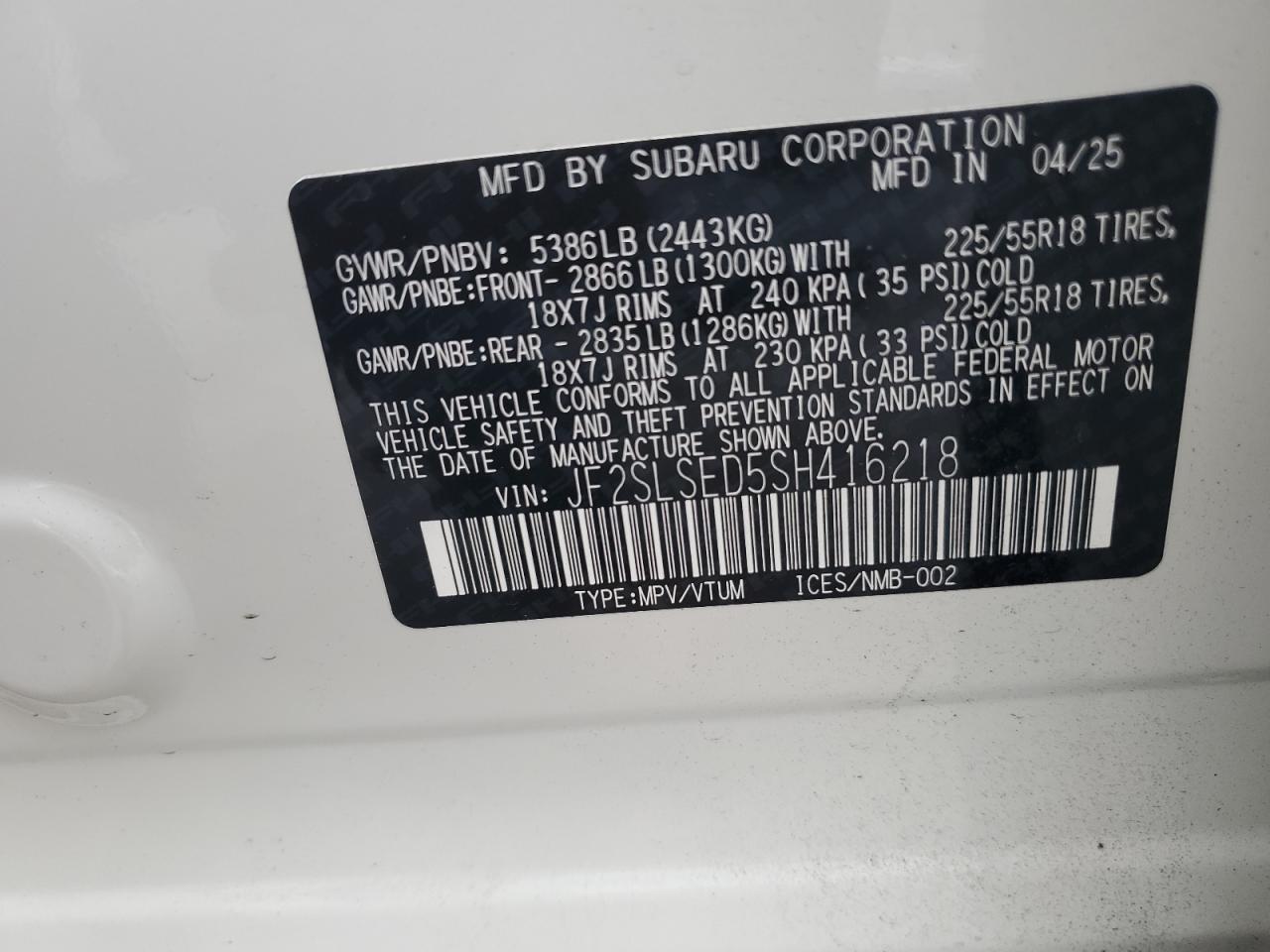 SUBARU FORESTER PREMIUM