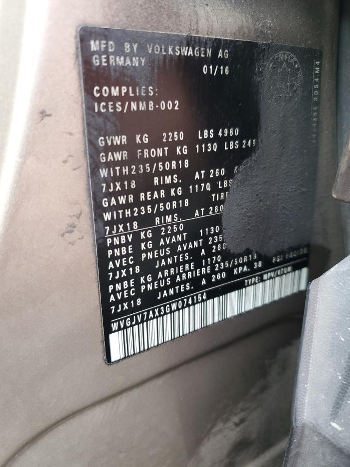 VOLKSWAGEN TIGUAN COMFORTLINE