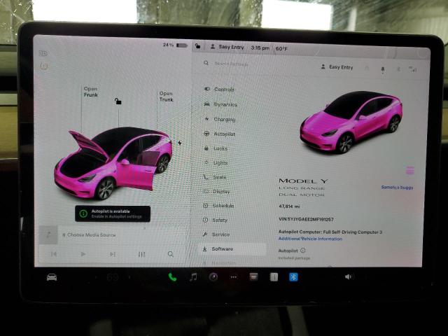 2021 TESLA MODEL Y 5YJYGAEE2MF191257