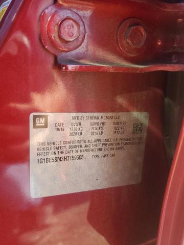 2017 CHEVROLET CRUZE LT #3296340424