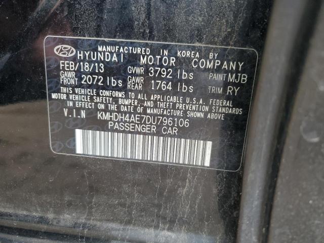 2013 HYUNDAI ELANTRA GLS - KMHDH4AE7DU796106