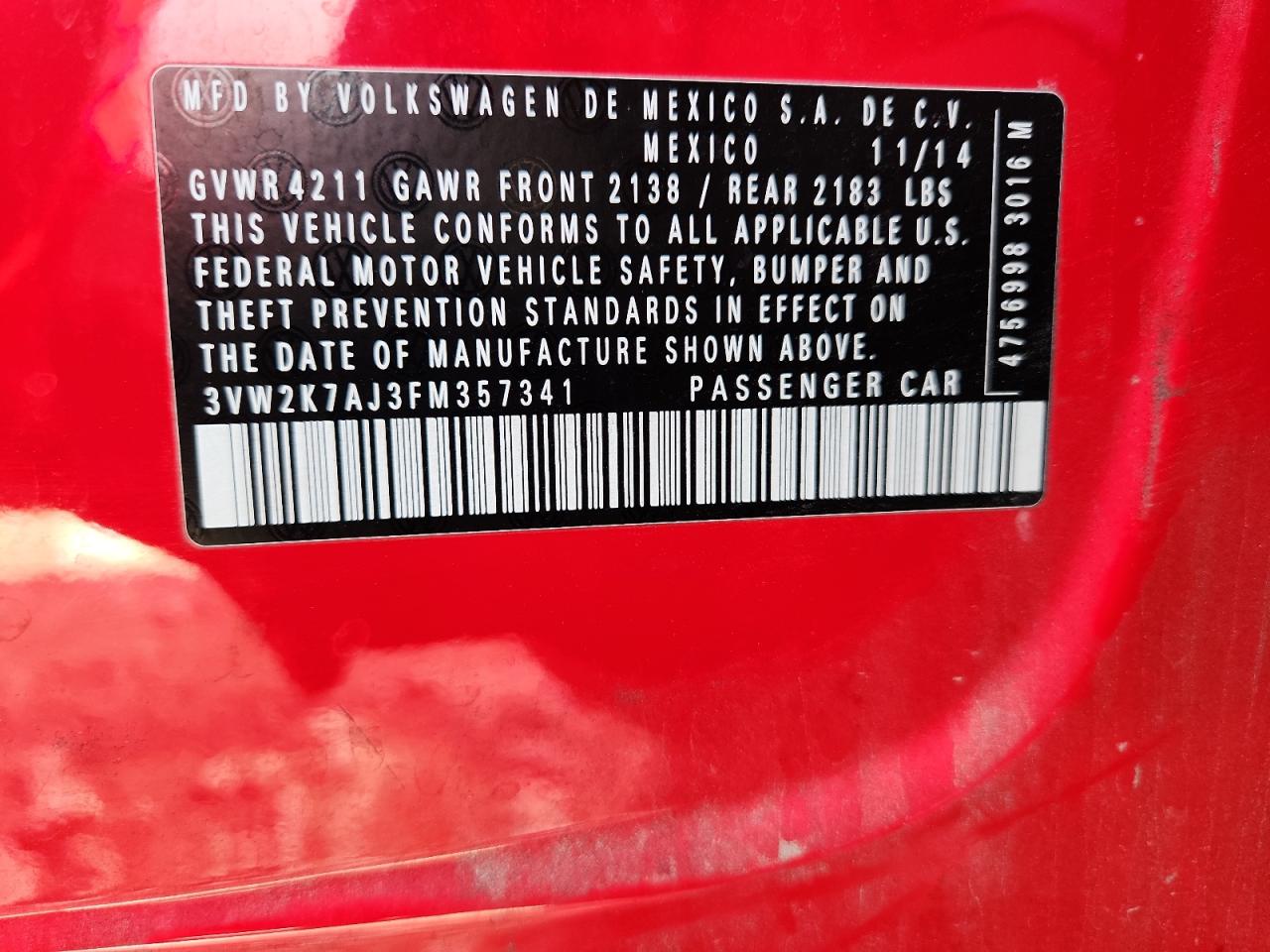 VOLKSWAGEN JETTA BASE