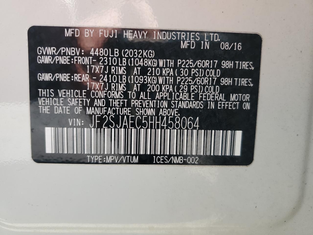 SUBARU FORESTER 2.5I PREMIUM