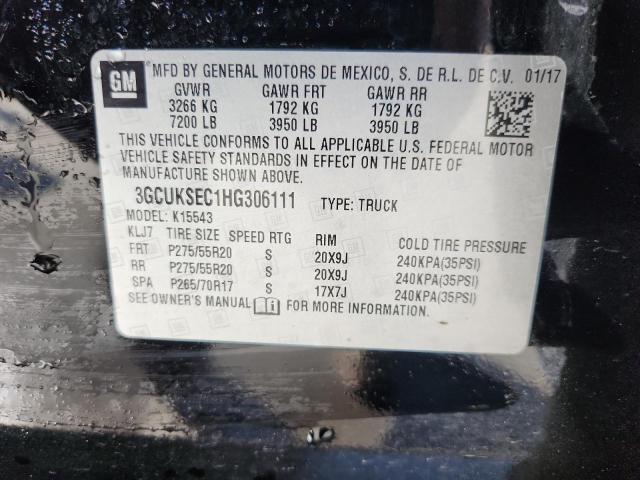 2017 CHEVROLET SILVERADO - 3GCUKSEC1HG306111