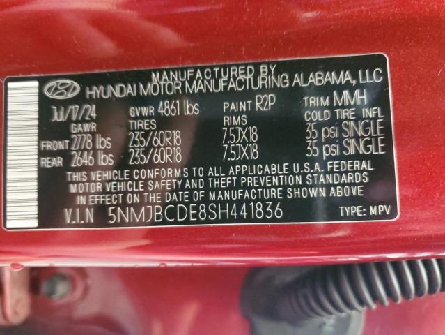 2025 HYUNDAI TUCSON SEL - 5NMJBCDE8SH441836