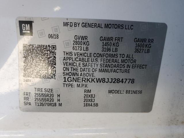 2018 CHEVROLET TRAVERSE P - 1GNERKKW8JJ284778