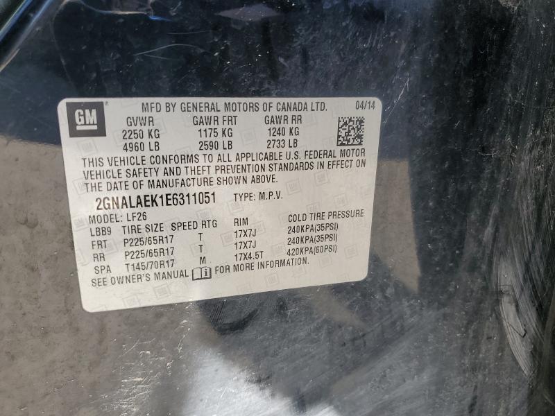 2014 CHEVROLET EQUINOX LS #3304729903