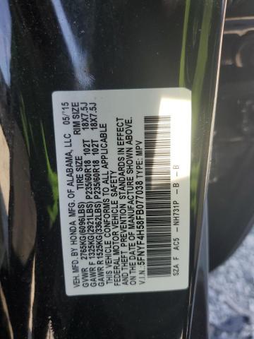 2015 HONDA PILOT EXL - 5FNYF4H58FB077038