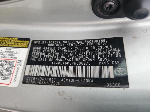 2007 TOYOTA CAMRY CE #3284585334