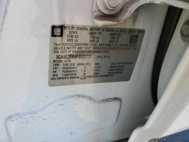 2015 CHEVROLET CAPTIVA SP - 3GNAL2EK4FS502777