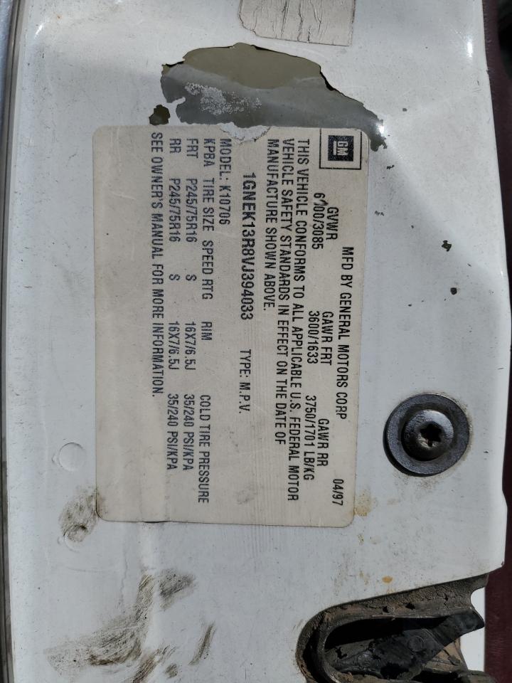 Lot #3309799327 1997 CHEVROLET TAHOE K150