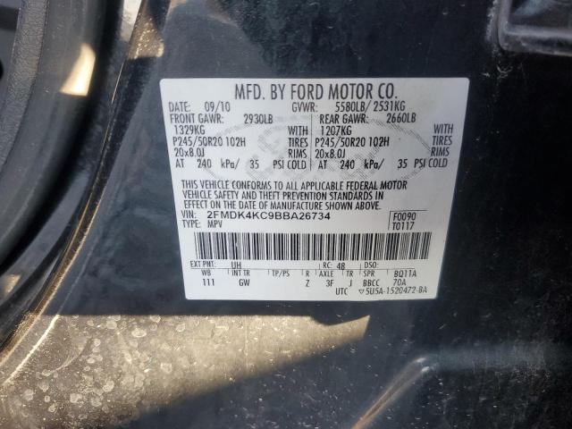 2011 FORD EDGE LIMIT - 2FMDK4KC9BBA26734