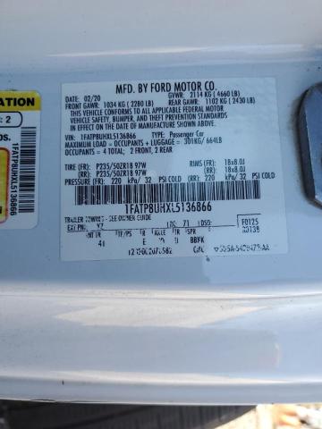 2020 FORD MUSTANG - 1FATP8UHXL5136866