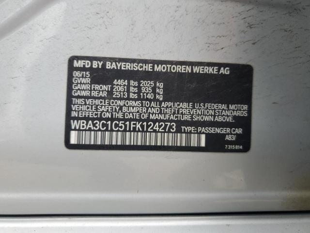 2015 BMW 328 I SULE WBA3C1C51FK124273