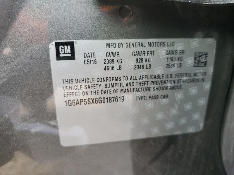 2016 CADILLAC CTS #3296385650