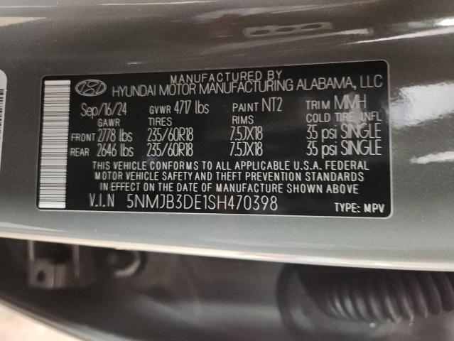 2025 HYUNDAI TUCSON SEL - 5NMJB3DE1SH470398