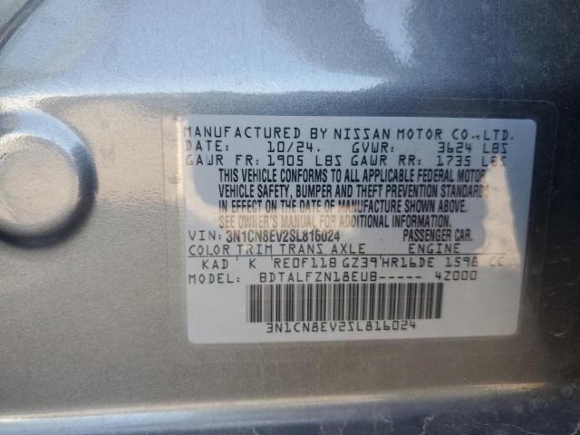 2025 NISSAN VERSA SV - 3N1CN8EV2SL816024