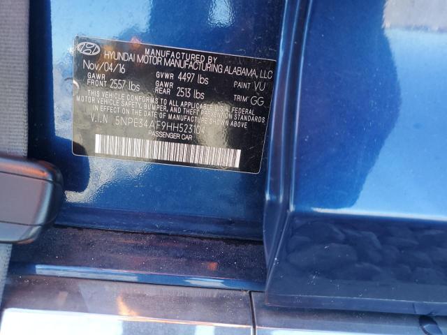 2017 HYUNDAI SONATA SPORT 5NPE34AF9HH523104