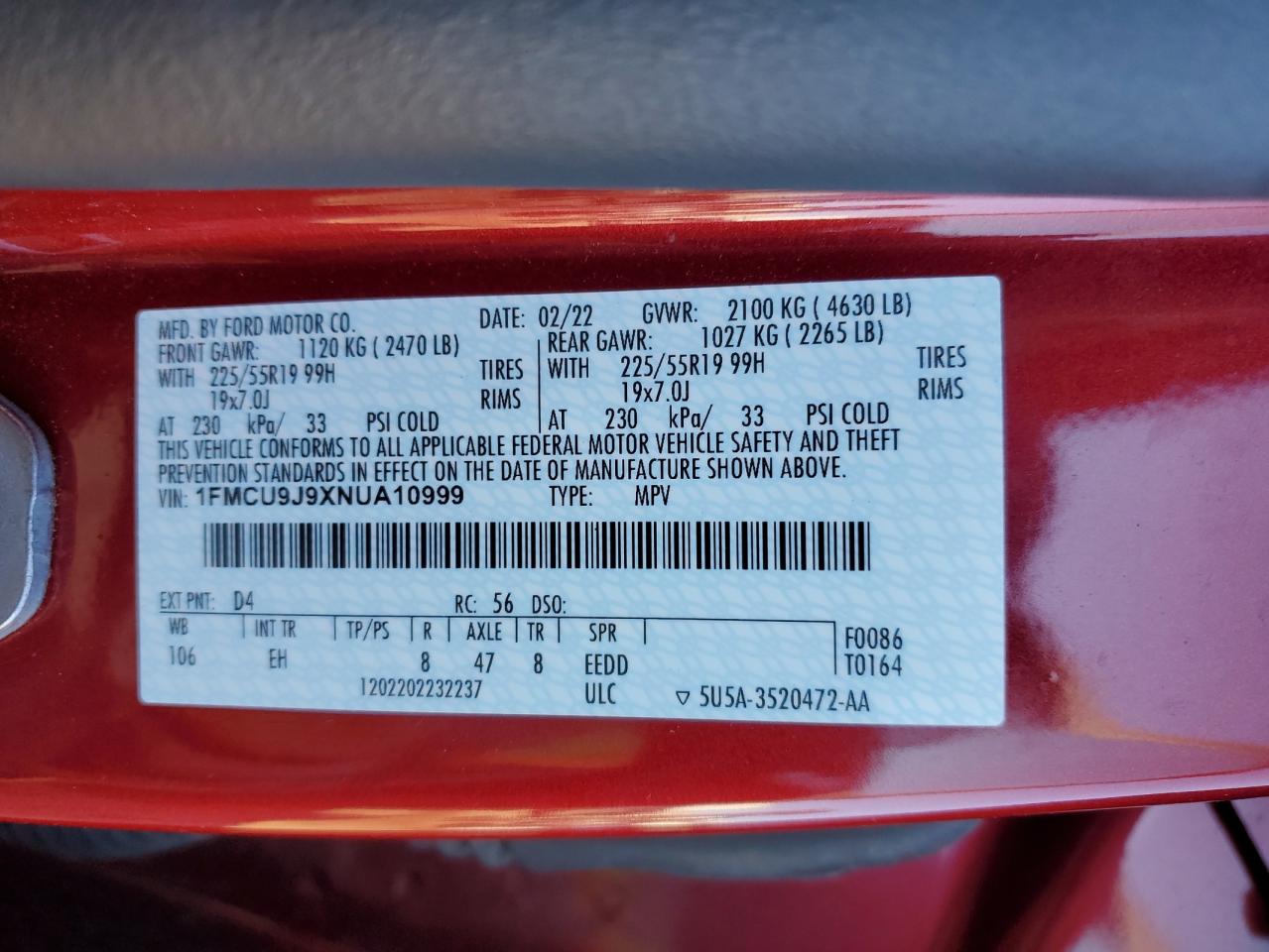 FORD ESCAPE TITANIUM