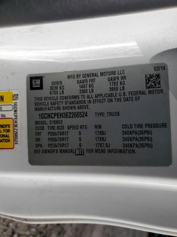 2014 CHEVROLET SILVERADO - 1GCNCPEH3EZ266524