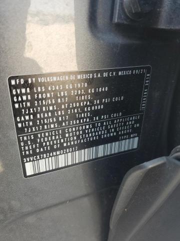 2022 VOLKSWAGEN TAOS S - 3VVCX7B24NM028017