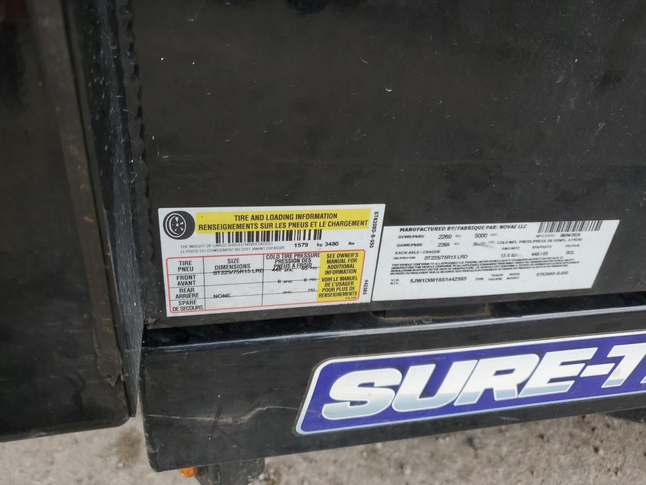 Lot #3271635406 2025 SURE-TRAC UNKNOWN