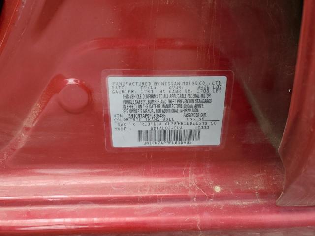 2015 NISSAN VERSA S - 3N1CN7AP9FL835435