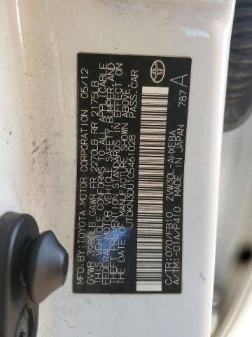 2012 TOYOTA PRIUS - JTDKN3DU1C5461028