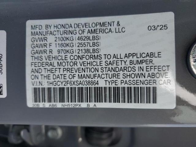 2025 HONDA ACCORD HYB - 1HGCY2F6XSA038864