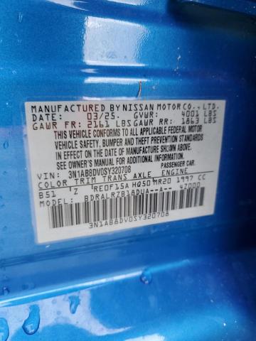 2025 NISSAN SENTRA SR 3N1AB8DV0SY320708